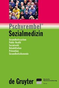 Cover "Pschyrembel Sozialmedizin"